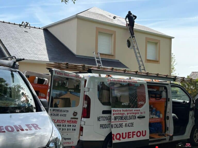 Chantier nettoyage nort par Henri Couvreur artisan Carquefou 44