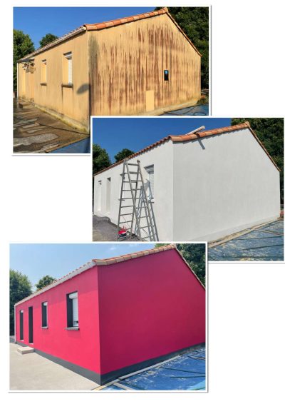 Peinture avant pendant après Henri Couvreur carquefou